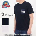 桃太郎ジーンズ MOMOTARO JEANS 07-035 クルーネック デニムポケット付 Tシャツ 半袖 日本製 メンズ 岡山 国産 ブランド 生地 メンズファッション トップス カットソー 40代 送料無料 アメカジ【SSS】