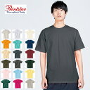 無地 tシャツ 厚手 ヘビーオンス 半袖 クルーネック 丸首 メンズ 大きいサイズ Printstar プリントスター 00085-CVT 5.6oz 5.6オ...