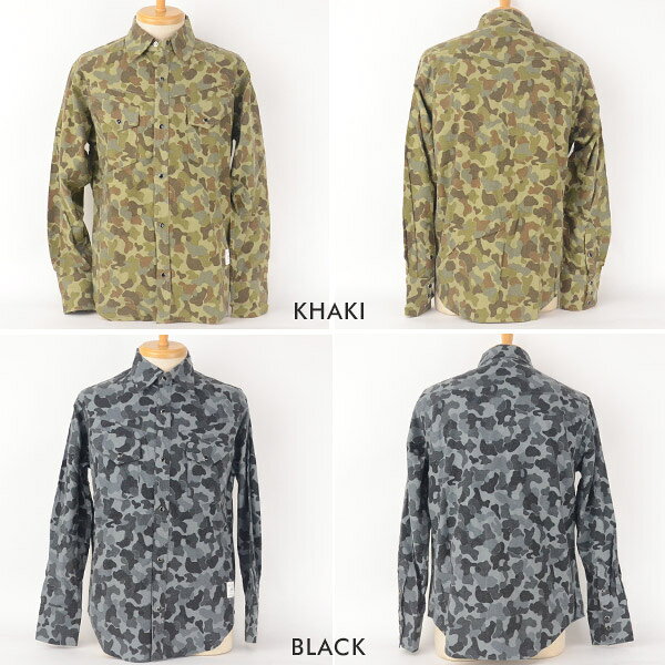 セール 30%OFF 衣櫻 衣桜 ANN KNOWS ANK-068 カモフラ起毛ウエスタンシャツ メンズ ブランド 秋冬 40代 日本製 メンズファッション トップス カジュアルシャツ 衣櫻 衣桜 ANN KNOWS アメカジ ラス1セール 【SS】 vari-10046167 日本製の革とジーンズのブルトム サンプル画像3