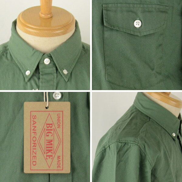 セール 10%OFF ビッグマイク 長袖シャツ メンズ 厚手 綿 大きいサイズ おしゃれ 長袖 ワークシャツ l xl 実名復刻 BIGMIKE 101815004 ブランド 秋冬 40代 売れ筋 トップス カジュアルシャツ ワークシャツ 送料無料 ビックマイク アメカジ【SS】 vari-10048743 日本製の革とジーンズのブルトム サンプル画像2