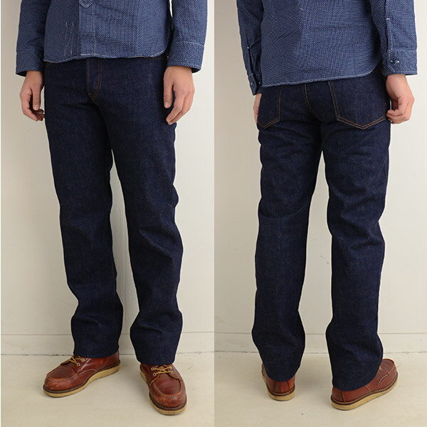 岡山 ジーンズ 大きいサイズ 児島ジーンズ KOJIMA JEANS RNB-102RZ 15oz SELVEDGE REGULAR ZIPPER FLY 国産デニム メンズ ジーパン ブランド ゆったり メンズファッション ズボン パンツ 40代 送料無料 ステッチ糸 金茶 岡山デニム