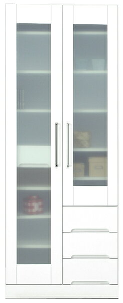 【マラソン期間中全品ポイント10倍】食器棚 幅70cm ダイニングボード キッチンボード キッチン収納 マルチ収納 鏡面ホワイト シンプル 北欧 木製 完成品 日本製 送料無料 楽天 通販