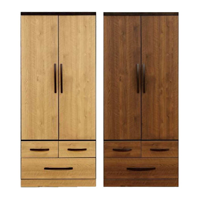 【BLACK FRIDAY期間中全品ポイント5倍】幅80cm ハンガーラック ワードローブ 衣類収納 完成品 開き戸 おしゃれ 奥行き60cm 高さ180cm ...