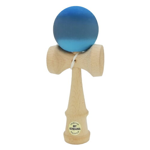 【送料込み(定形外発送)】けん玉　MY-KENDAMA　オリジナル　MKG-03　Grad Matte　マット塗装　グラデーション　ブルー＆グレー＆スカイ..