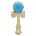 【送料込み(定形外発送)】けん玉　MY-KENDAMA　オリジナル　MKS-16　ソリッドカラー光沢塗装　空青色　スカイブルー　自然木　標準サイズ