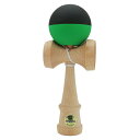 【送料込み(定形外発送)】けん玉　MY-KENDAMA　MKV-13　Half Matte　ハーフマット塗装　黒色＆緑色　ブラック＆グリーン　自然木　標準