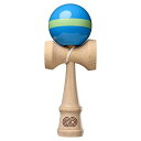 【送料込み】 けん玉 KENDAMA USA KZN701 KAIZEN 改善 ビーチウッド シングルストライプ グロス アクア×ライムグリーン