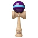 【送料込み】 けん玉 KENDAMA USA KZN702 KAIZEN 改善 ビーチウッド シングルストライプ グロス パープル×アクア