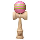 【送料込み】けん玉　KENDAMA USA　KZN804　KAIZEN 改善　ビーチウッド　トリプルストライプ　グロス　ピンク×グリーン