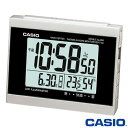 カシオ 電波置き時計 温度計＋湿度計付き 710J (シルバー)