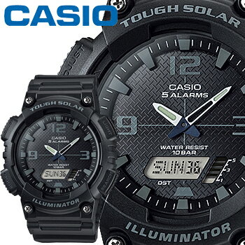 カシオ スタンダード ウオッチ S810W BLI ブラック 樹脂バンド タフソーラー 10気圧防水仕様 CASIO STANDARD WATCH TOUGH SOLAR