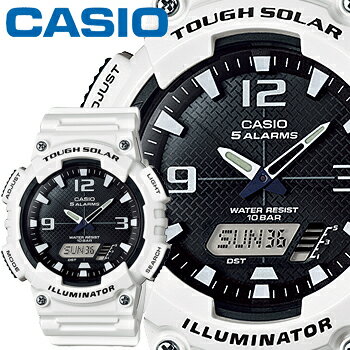 カシオ スタンダード ウオッチ S810WC BLI ホワイト 樹脂バンド タフソーラー 10気圧防水仕様 CASIO STANDARD WATCH TOUGH SOLAR