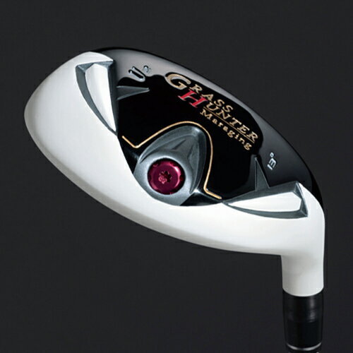 GRASS HUNTER ゴルフクラブ グラスハンター 短尺 ホワイトユーティリティー 2番/4番/6番 ヘッドカバー付き ドライバー GOLF シニア メンズ