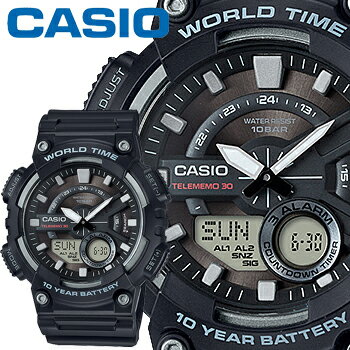 カシオ スタンダード ウオッチ 110W BLI ブラックA コンビモデル 樹脂バンド 電池寿命約10年 CASIO STANDARD WATCH