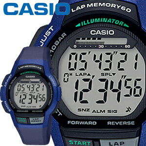 カシオ スポーツギア スポーツウオッチ 1000H BLI メンズ ブルー 樹脂バンド ランニング ジョギング CASIO SPORTS GEAR FOR RUNNING