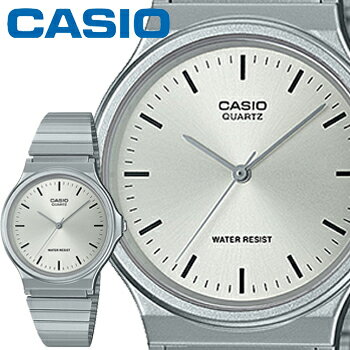 カシオ スタンダードウオッチ 24D BLI シルバー ステンレスバンド バーインデックス CASIO STANDARD WATCH