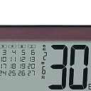 【通販限定カラー】 カシオ ウェーブセプター 令和対応 電波時計 850J ブラウン 横型置き掛け兼用 デジタル時計 カレンダークロック 自立スタンド付き 3