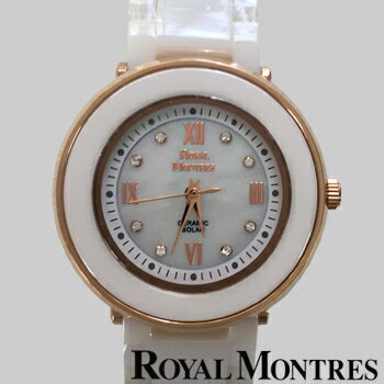 ロイヤルモントレス セラミック ソーラー ウオッチ レディース ホワイト/ピンクゴールド ROYAL MONTRES