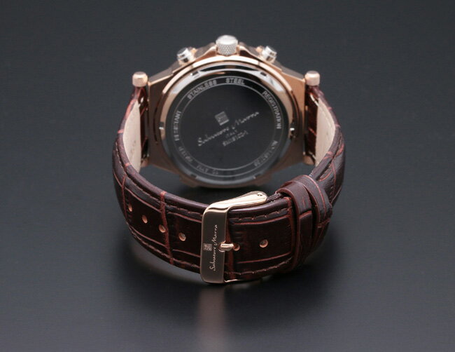 【サルバトーレ・マーラ】クオーツ時計・クロノグラフ SM18102-PGWHメンズ Salvatore Marra サルバトーレマーラ