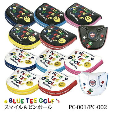 ブルーティーゴルフ　スマイル＆ピンボールパターカバー PC-001 PC-002BTG-PC001 BTG-PC002 BTG Blue tea golf ゴルフ用品