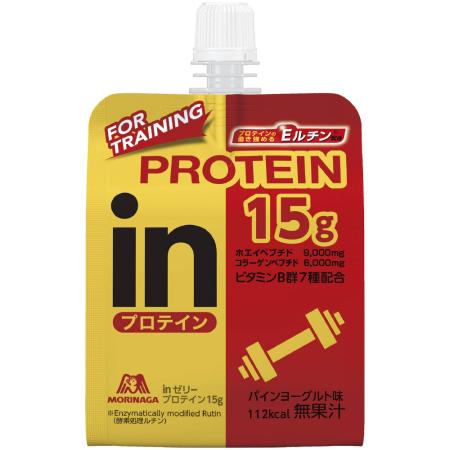 【お買得クーポン対象】【送料無料】ウイダー weider inゼリープロテイン15g フィットネス 健康 ゼリー 1個 パインヨーグルト味