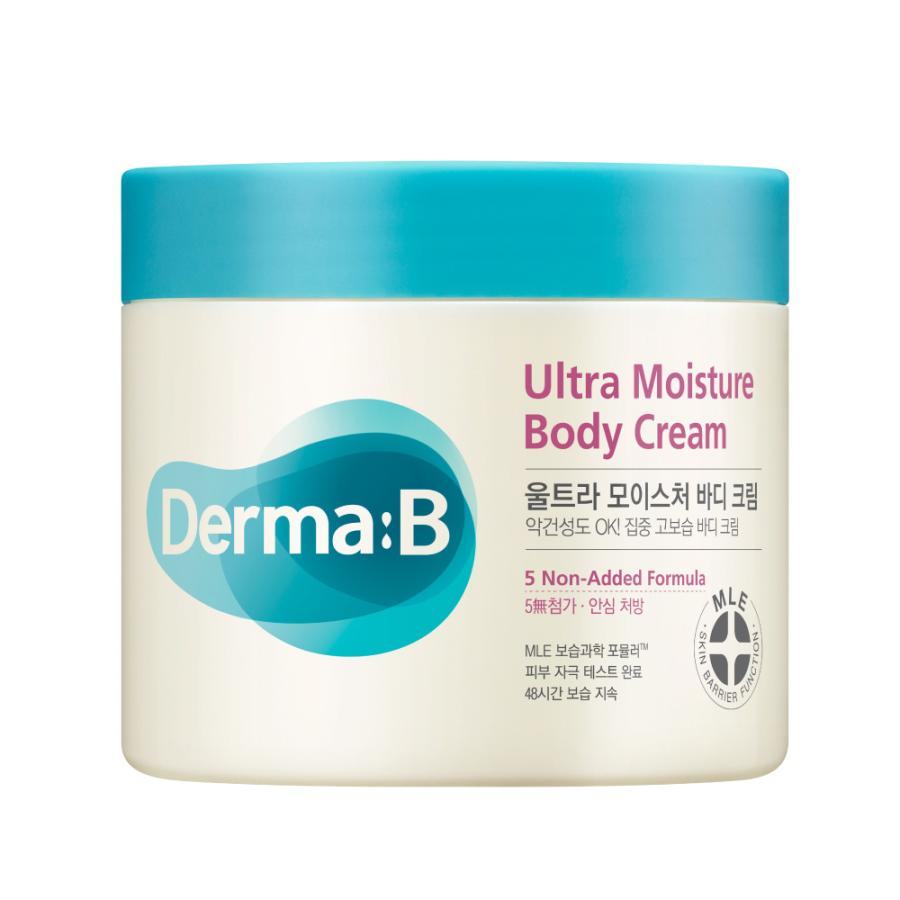 【お買得クーポン対象】【送料無料】ウルトラモイスチャー ボディクリーム 430ml (DERMA:B)(ダーマB)（ 韓国発 ボディケア 乾燥 保湿 うるおい 大人から子供まで 低刺激 ）