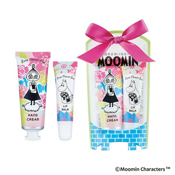 【お買得クーポン対象】【送料無料】ムーミン リップ&ハンドケアセット 野ばらの庭 ( ハンドクリーム　..