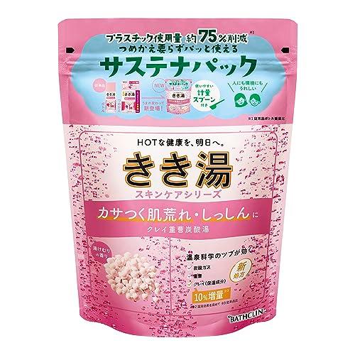 バスクリン きき湯 クレイ重曹炭酸湯 湯けむりの香り 360g　入浴剤　バス　疲労回復　肩こり　腰痛