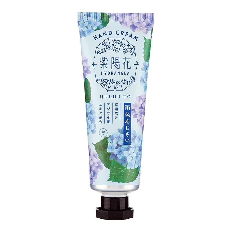 【お買得クーポン対象】【送料無料】ゆるりと 紫陽花 ハンドクリーム 雨色あじさい　40ml　保湿　ハンドクリーム