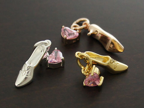 楽天VARIOUS JEWELRY【Fairy Tale】【銀の靴】 Silver925/CZ チャーム・ペンダントトップ