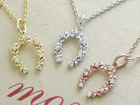 乐天商城 - 【mon】【蹄鉄/horseshoe】 Silver925/CZ ラッキーチャーム プチペンダント