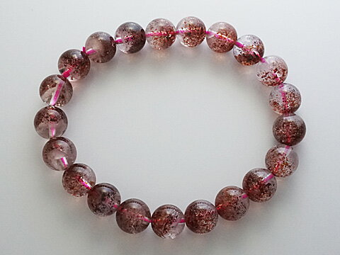 【高品質】【スーパーセブン(レッド)】 ブレスレット 9mm