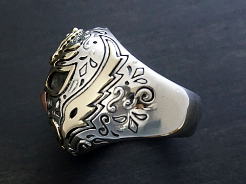 VARIOUS JEWELRYの【good vibrations】【ルチャ・リブレ/マスクマン/グアダルーペの聖母】 Silver925/Brass リング｜アングル3