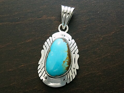 乐天商城 - 【パイロットマウンテン/ターコイズ】 Silver925 ペンダントトップ