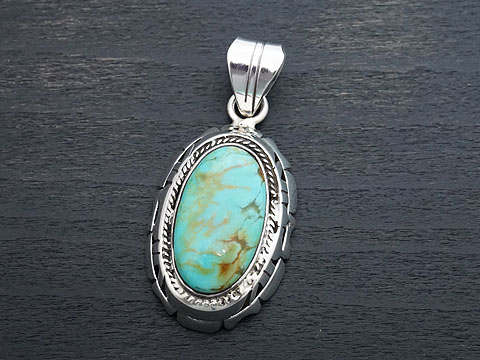 【スリーピングビューティ/ターコイズ】 Silver925 ペンダントトップ