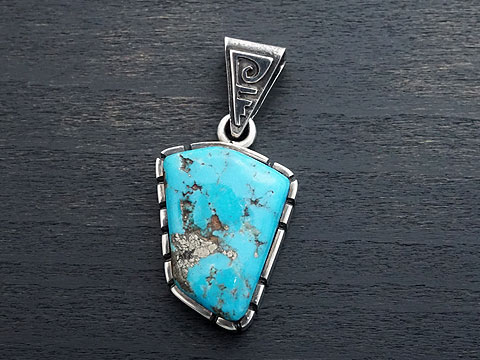Rakuten - 【スリーピングビューティ/ターコイズ】【精霊ココペリ】 Silver925 ペンダントトップ