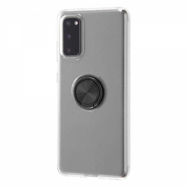 Rakuten - Galaxy S20 5G TPU ケース カバー リング付/ブラック IN-GS205TC30/BM