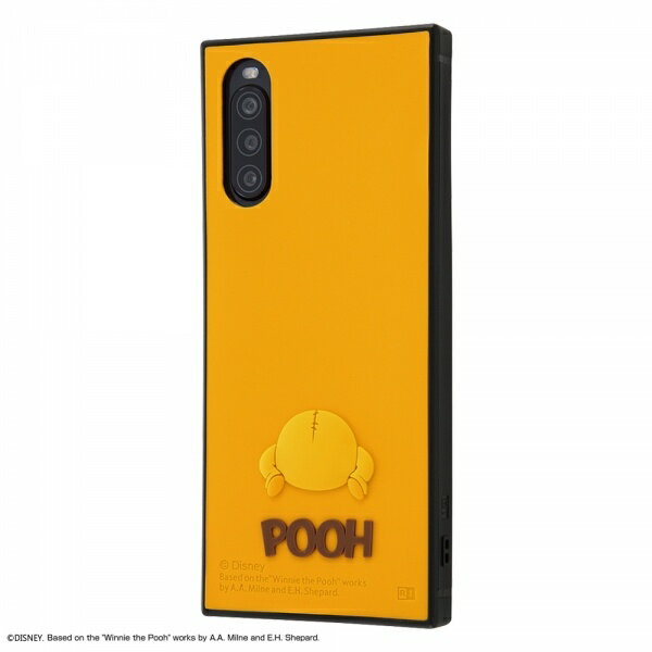Rakuten - ディズニー Xperia 10 II ハイブリッド ケース カバー シリコン KAKU 耐衝撃 衝撃吸収 [ ストラップ ホール 付き 通し穴 ] スクエア 軽量 /プー IS-DXP10KOS2/PO1