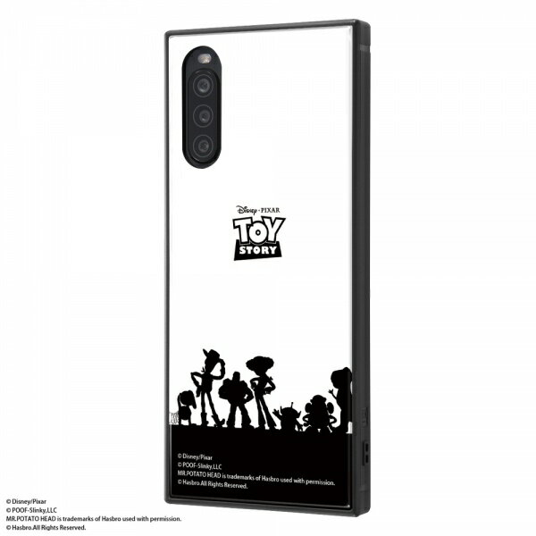 ディズニー Xperia 10 II ハイブリッド ケース カバー KAKU 耐衝撃 衝撃吸収 [ ストラップ ホール 付き ] スクエア 軽量 かわいい オシャレ /『トイ・ストーリー/シルエット』 IQ-DXP10K3TB/TY027