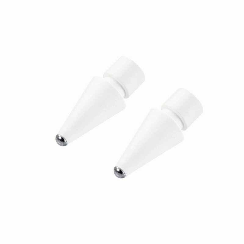 Rakuten - エレコム elecom Apple Pencil 第2世代 第1世代 用 交換ペン先 2個入 太さ約1.8mm 金属製 長寿命 純正ペン先と同じ形 アップルペンシル iPad 用 ペン先 ホワイト