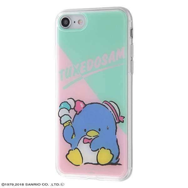 サンリオ iPhone SE（第2世代/第3世代）/8/7 ハイブリッド ケース カバー 耐衝撃 衝撃吸収 [ TPUケース＋背面パネル 着せ替え可能 ] 軽量 タキシードサム/アイスクリーム IJ-SRP7TP/TX001