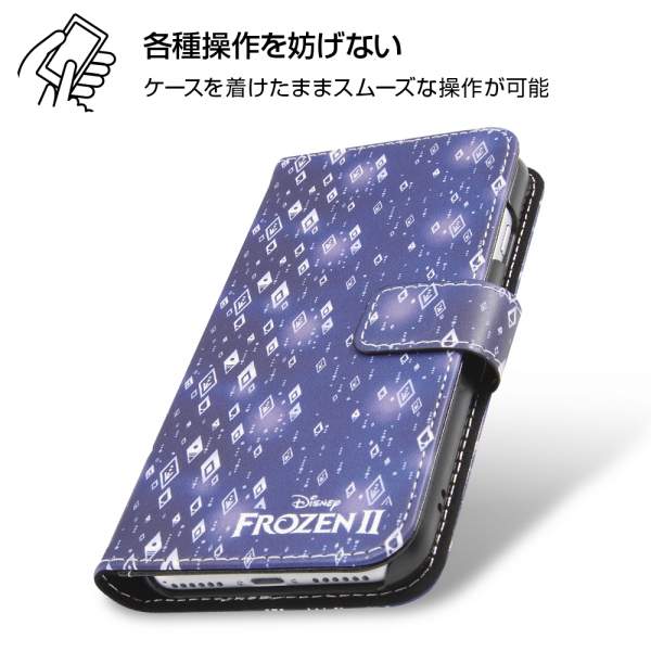 ディズニー iPhone SE（第2世代）/8/7/6s/6 手帳型 ケース カバー マグネット式 ICカード収納 大きめ収納 『アナと雪の女王2/総柄』_02 IN-DP7S6MLC2/FR003