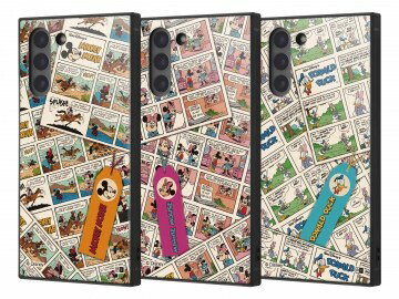 Galaxy S21 5G / ディズニーキャラクター /耐衝撃ハイブリッドケース KAKU/ ドナルドダック/comic ミッキーマウス/comic ミニーマウス/comic 