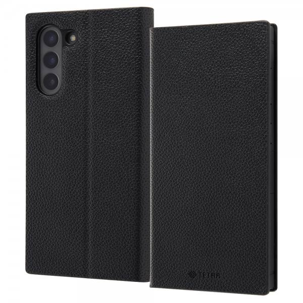 Rakuten - Galaxy S21 5G 耐衝撃 手帳型レザーケース TETRA サイドマグネット/ブラック