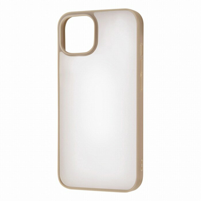 Rakuten - iPhone13 マットハイブリッドケース SHEER/シアーホワイト/ベージュ