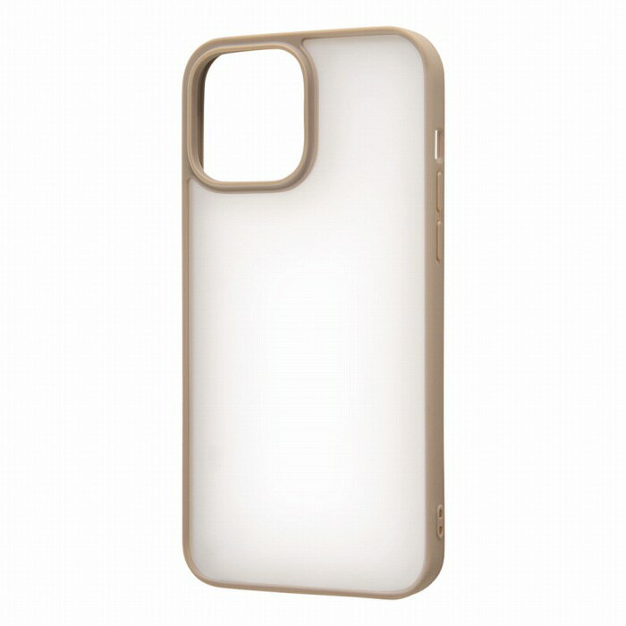 Rakuten - iPhone13ProMax マットハイブリッドケース SHEER/シアーホワイト/ベージュ