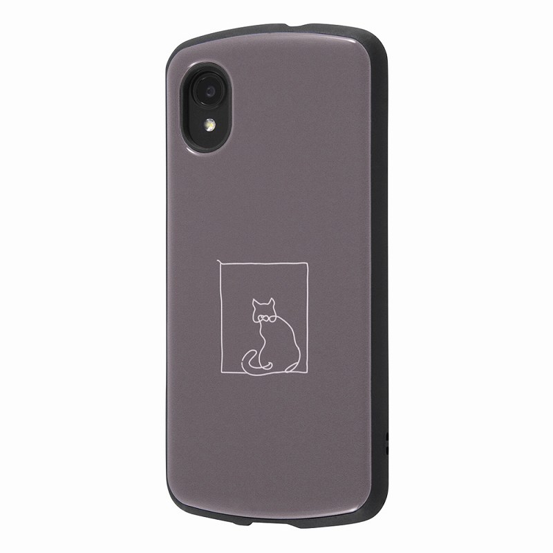 Rakuten - Galaxy A22 5G 耐衝撃ケース MiA-collection/ネコ/グレー