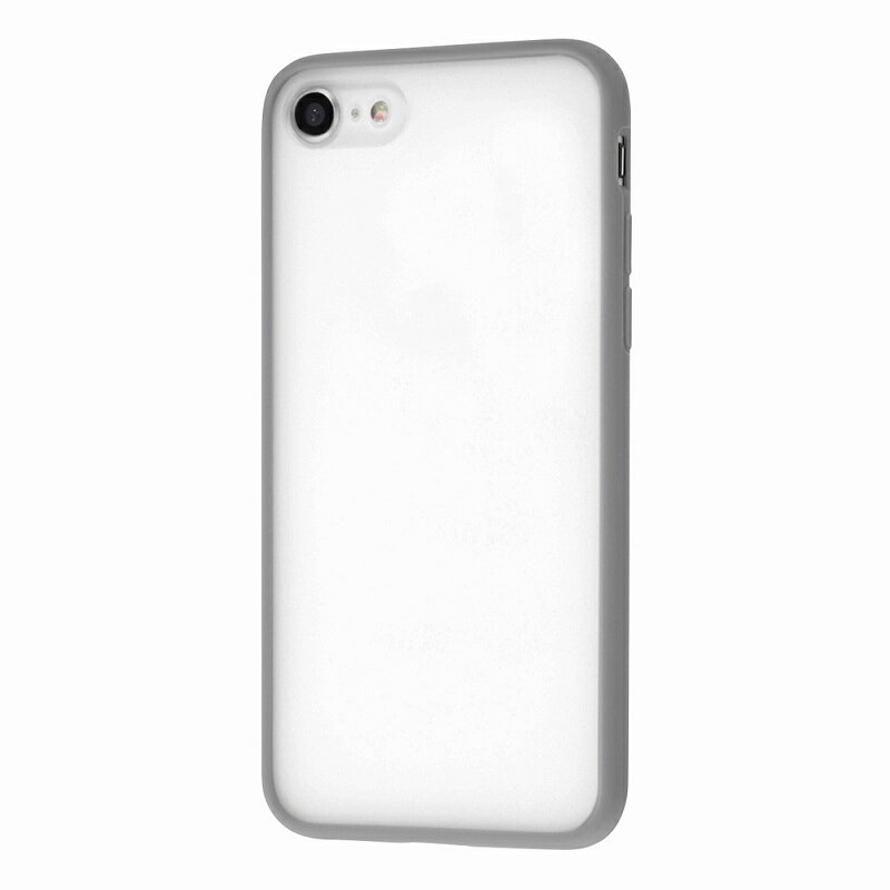 Rakuten - iPhone SE 第3世代/第2世代 / 8 / 7 マットハイブリッドケース SHEER/シアーホワイト/グレー