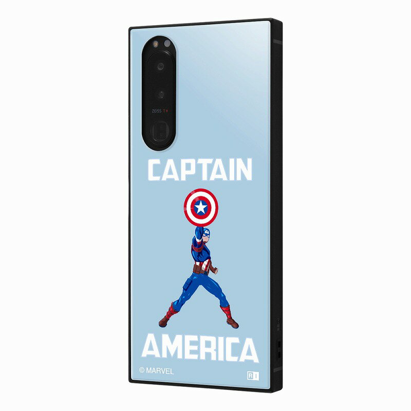 Xperia 5 III/『マーベル』/耐衝撃ハイブリッドケース KAKU/キャプテン・アメリカ_ブルー/ドクター・ストレンジ_パープル/ロキ_グリーン/ソー_ブラウン