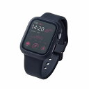 GR elecom AbvEHb` Jo[ Apple Watch SE ( 2 / 1 ) / Series 6 / 5 / 4 44mm tJo[ Z~bNR[g SKX ʃ}bg ubN